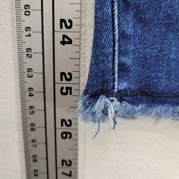 Democracy Jeans Womens 4 Blue Skinny Ab Technology Mid Rise Raw Edge Denim - Picture 10 of 11